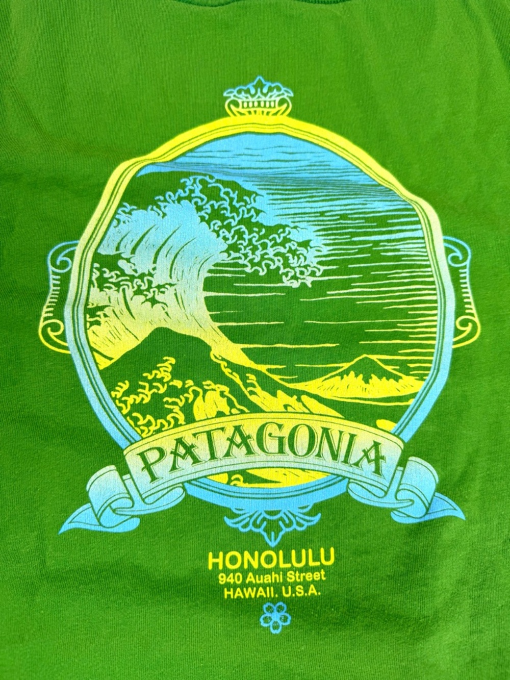 Patagonia Hokusai Badge Honolulu Graphic Tee Men's L